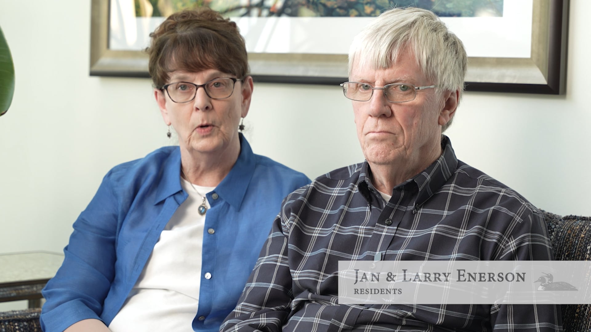 Man and Woman giving a testimonial interview