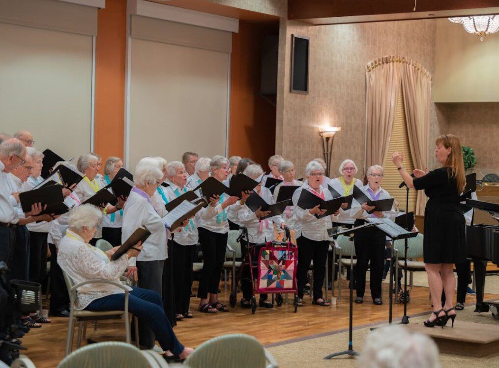 senior chorus singing