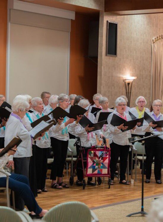 senior chorus singing